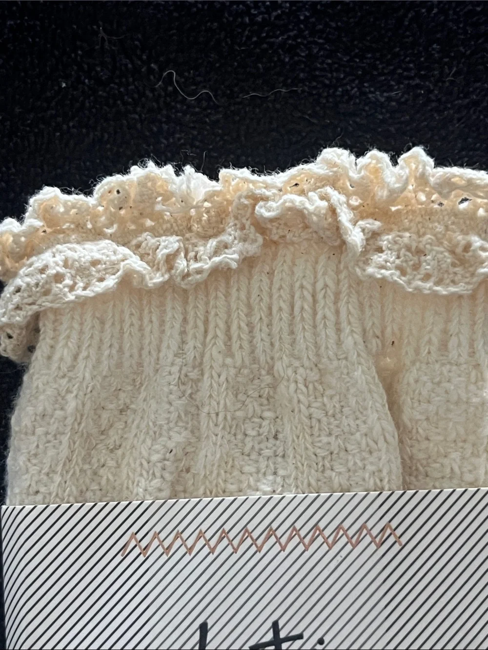 Daytrip Cream Knit Boot Toppers